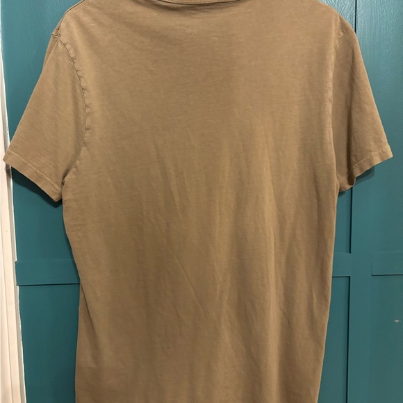 Madewell Men's Casual Tan Army Green T-Shirt W/ Pocket Size Small - Picture 5 of 5